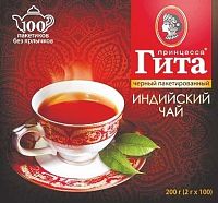 Чай в пакетиках Принцесса Гита Индия чёрный 100х2г арт. 0249-16